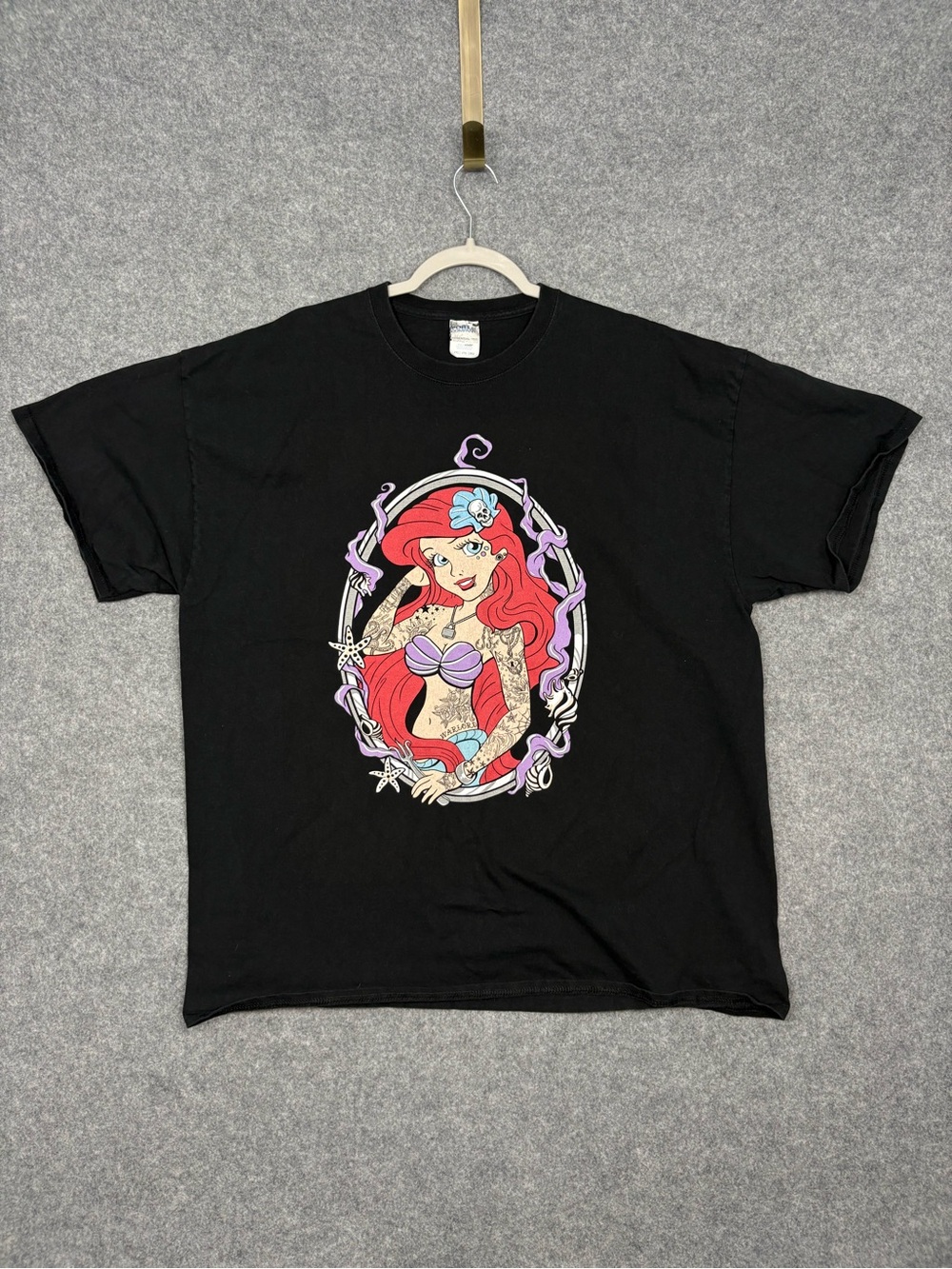 Disney Ariel Little Mermaid Tattoo Punk Graphic Tee 2XL